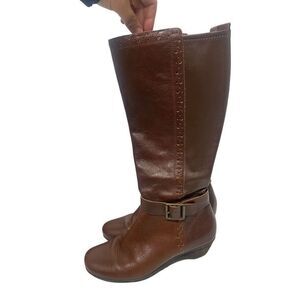 ABEO Nina Brown Leather Boots EUC
